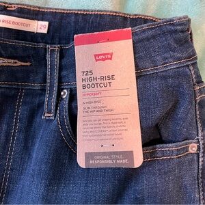 Levi high rise bootcut jeans